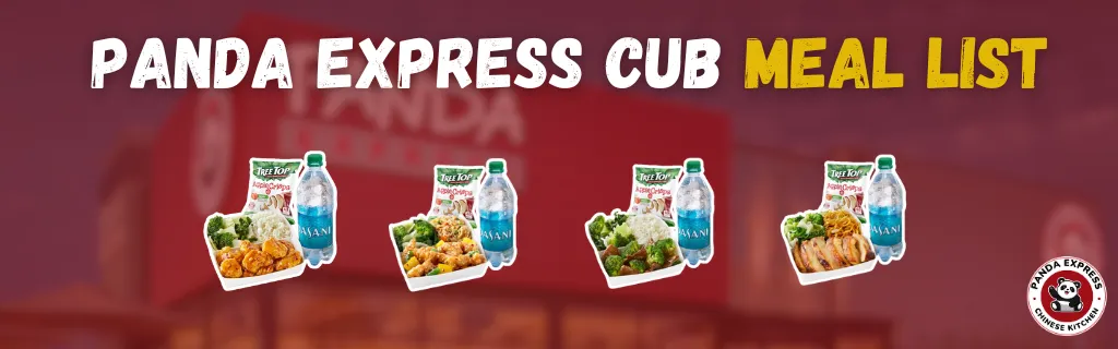 Panda Express Cub Meal List