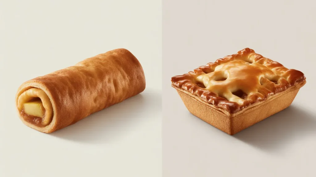 Panda Express Apple Pie Roll vs McDonald’s Apple Pie comparison