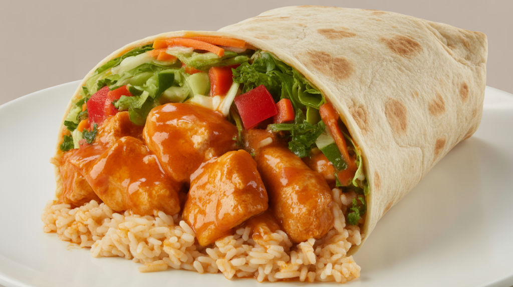 Orange Chicken Burrito