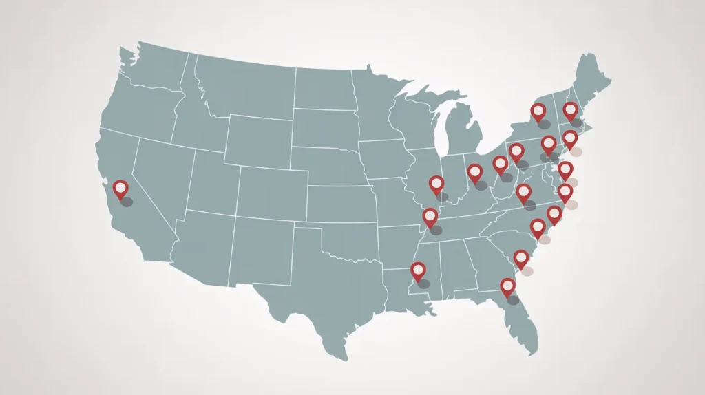 Panda Express locations across the all countries