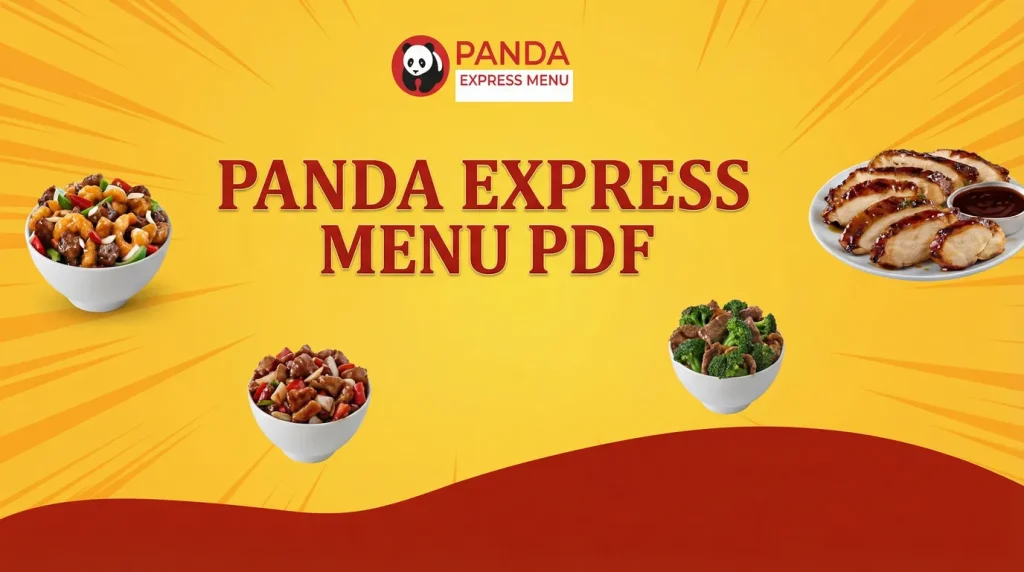 Panda Express Menu PDF