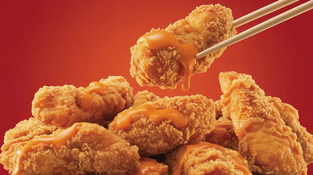 Crispy fried exterior