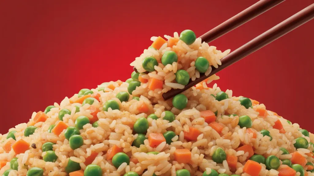 Vegetables such as peas and carrots