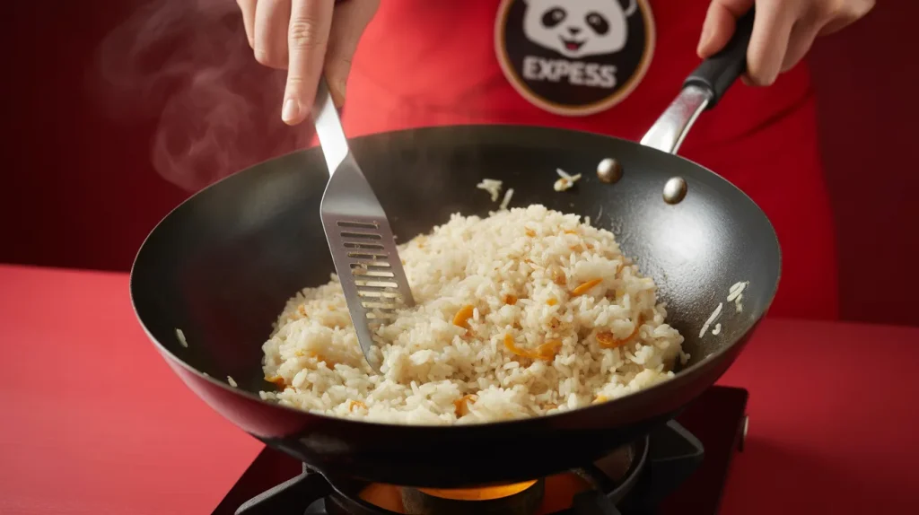Wok-fried white rice